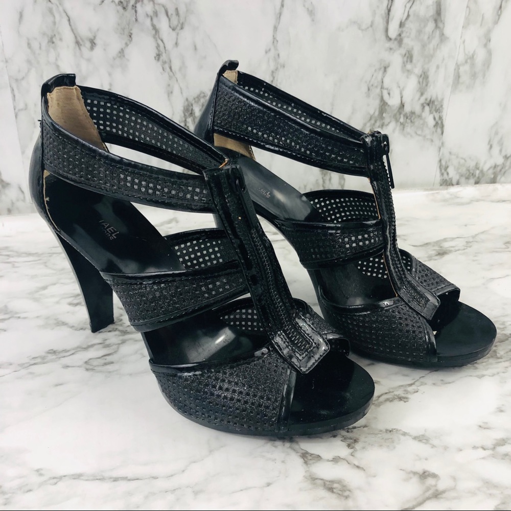 Michael Kors zipper Glitter heels